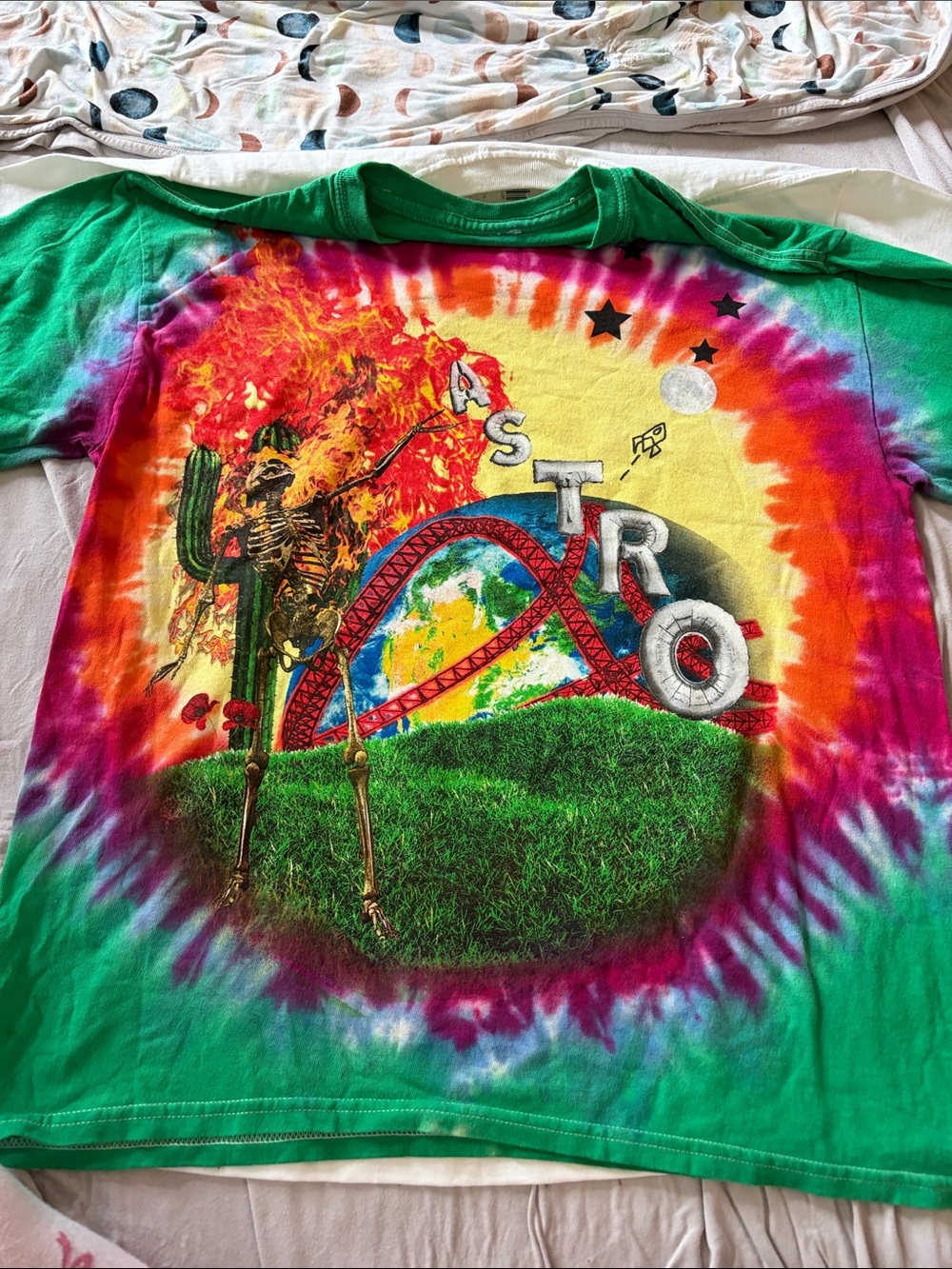 B64 Unisex Lg Astroworld SS Tee, Tie Dye